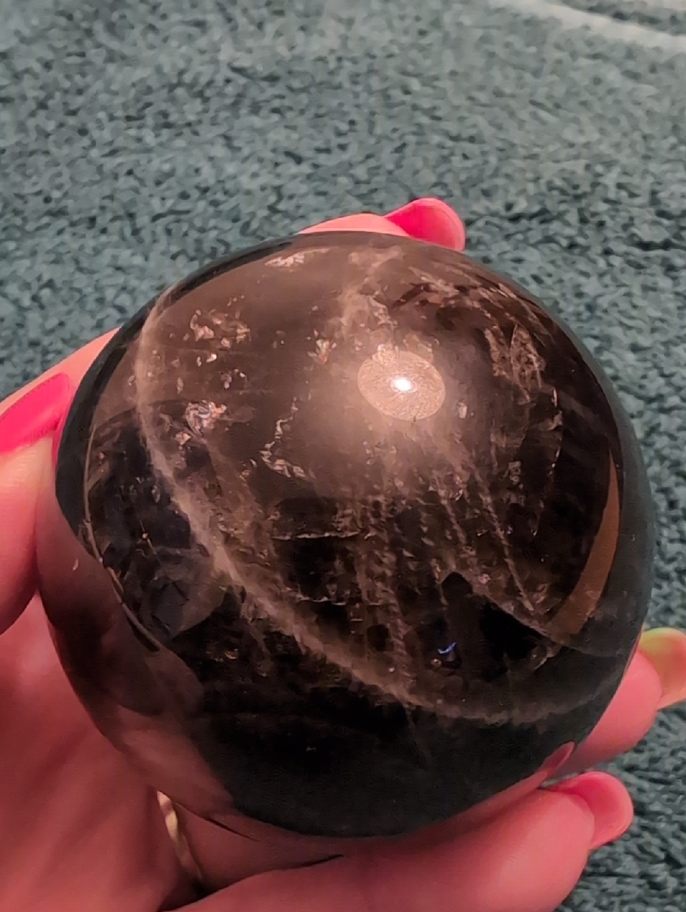 Silver Sheen Obsidian Sphere